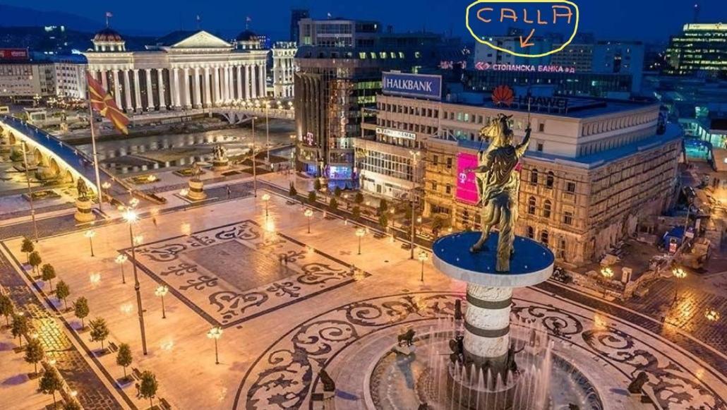 Calla 1 - Modern & Cozy Main Square Apartment In The City Shopping Center - Parking Slot With Parking Security Скопье Экстерьер фото